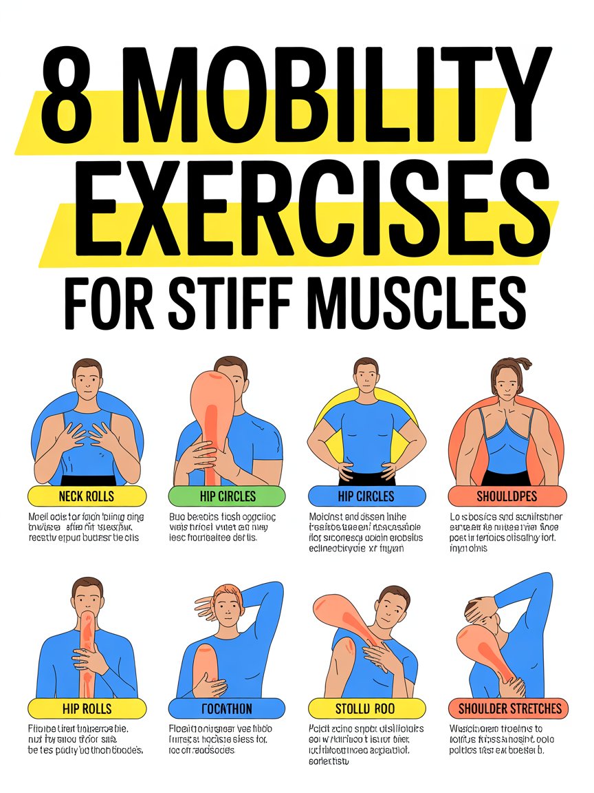 8 Mobility Exercises for Stiff Muscles