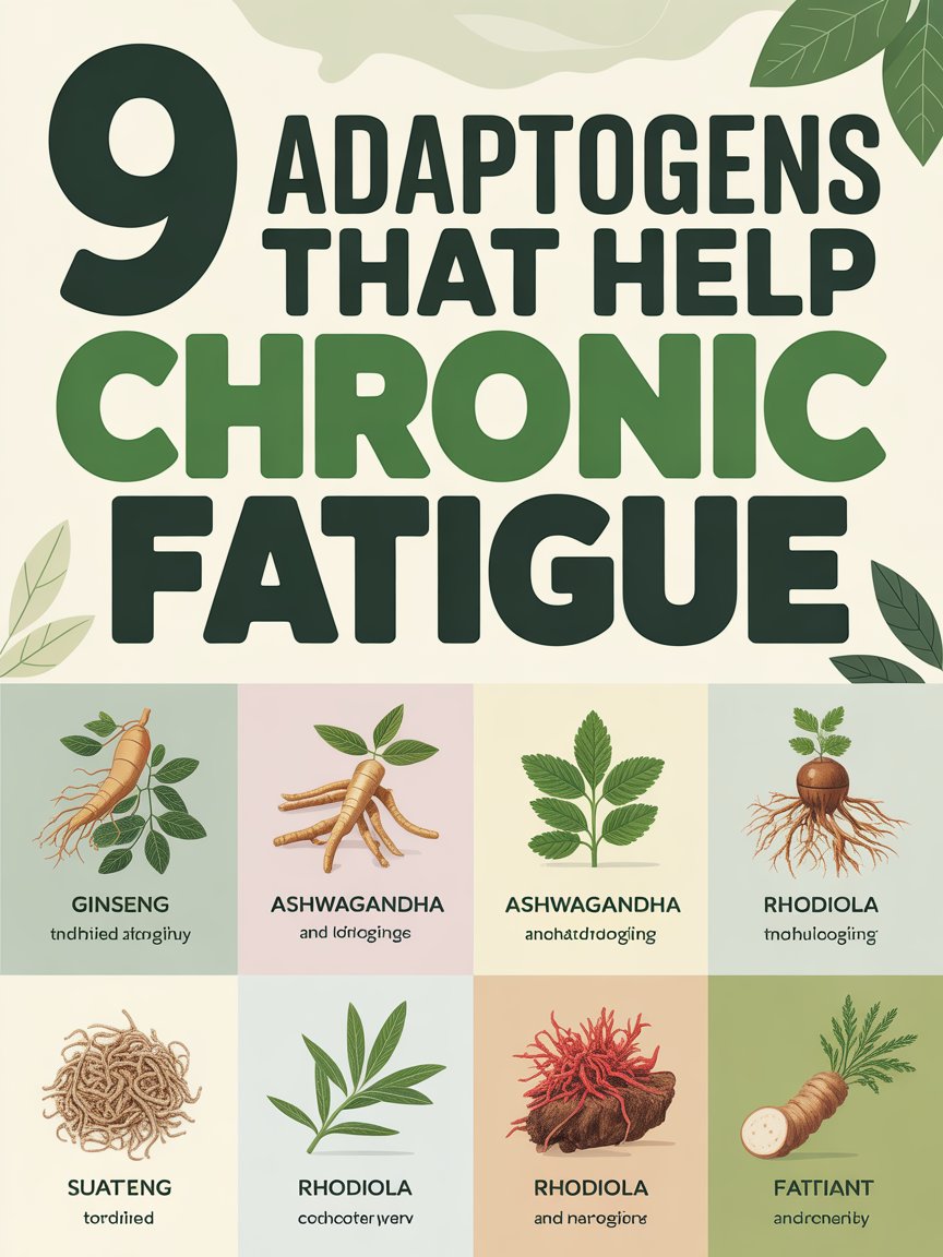 9 Adaptogens That Help Chronic Fatigue