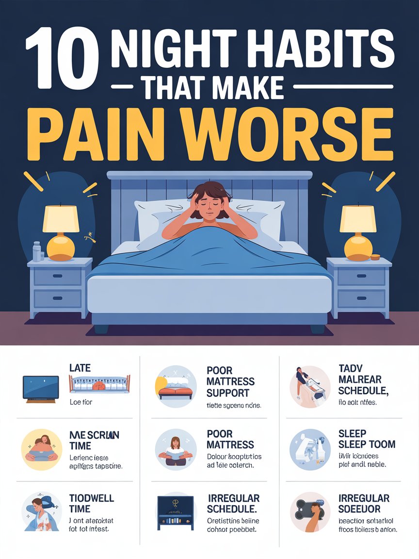 10 Night Habits That Make Pain Worse
